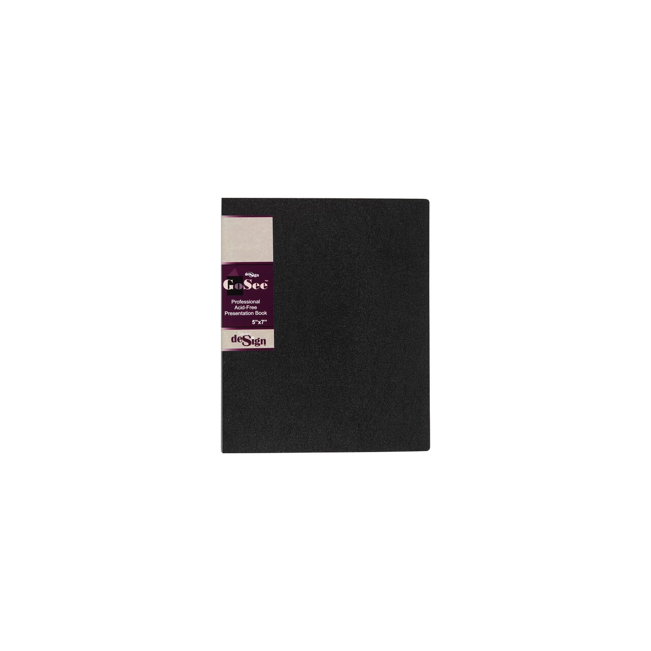 Stein Design GoSee Professional Archival Presentation & Portfolio Books, 5"x7" - Art Document Photo Organizer w/Rigid Cover, 24 Double-sided Acid-Free Pages w/ Side Welded Seam Sleeves & Dividers